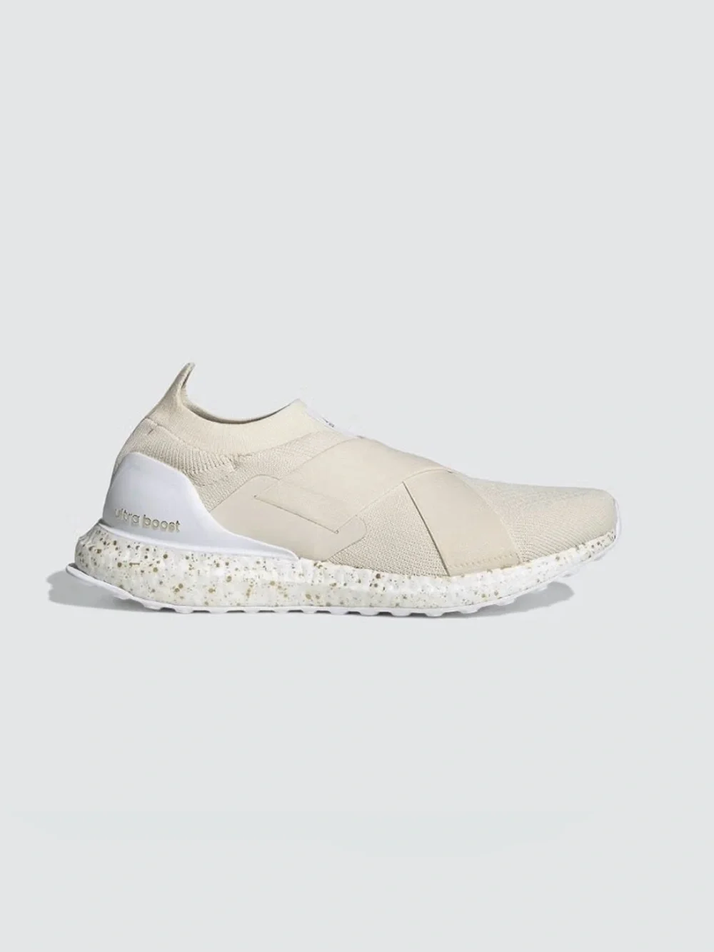 adidas Ultraboost DNA Slip-On Primeblue Cream White Gold Speckle Sneakers Size 7